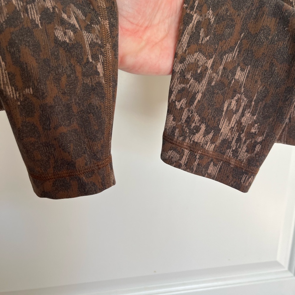 Lululemon Align High-Rise Pant 28” Lined Truleopard MAX Brown Multi size 6 - Picture 9 of 11